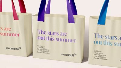 Audible Summer Slate Campaign Whole Foods shopping bags