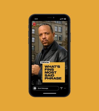 USA Instagram photo of Ice T with text What's Fin's Most Said Phrase