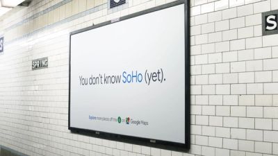 Google Maps Subway SoHo Sign