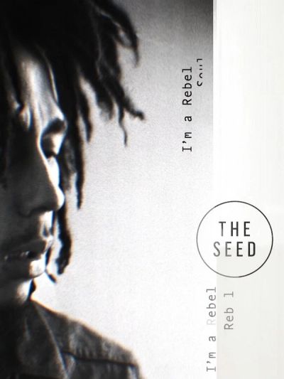 House of Marley brand film with photo of Bob Marley and text I'm a rebel soul rebel