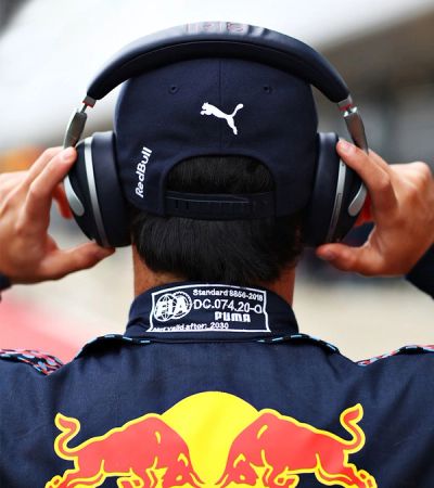 IRIS Aston Martin Red Bull Headphones Back