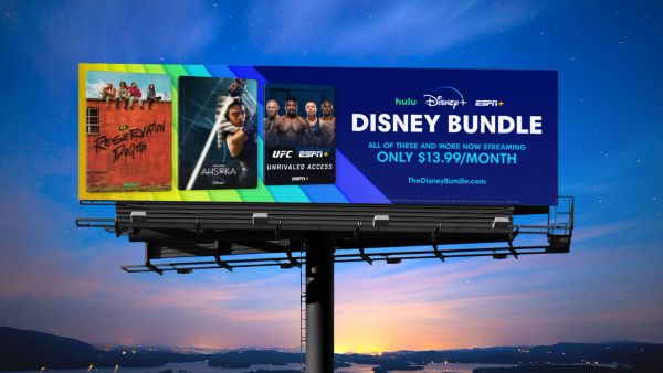 Disney Bundle OOH billboard