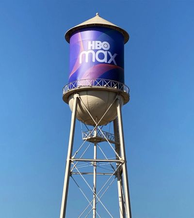 HBO Max water tower