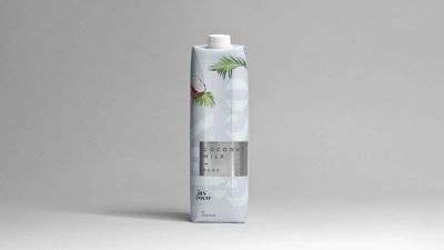 Jax Coco coconut milk Tetrapak container design