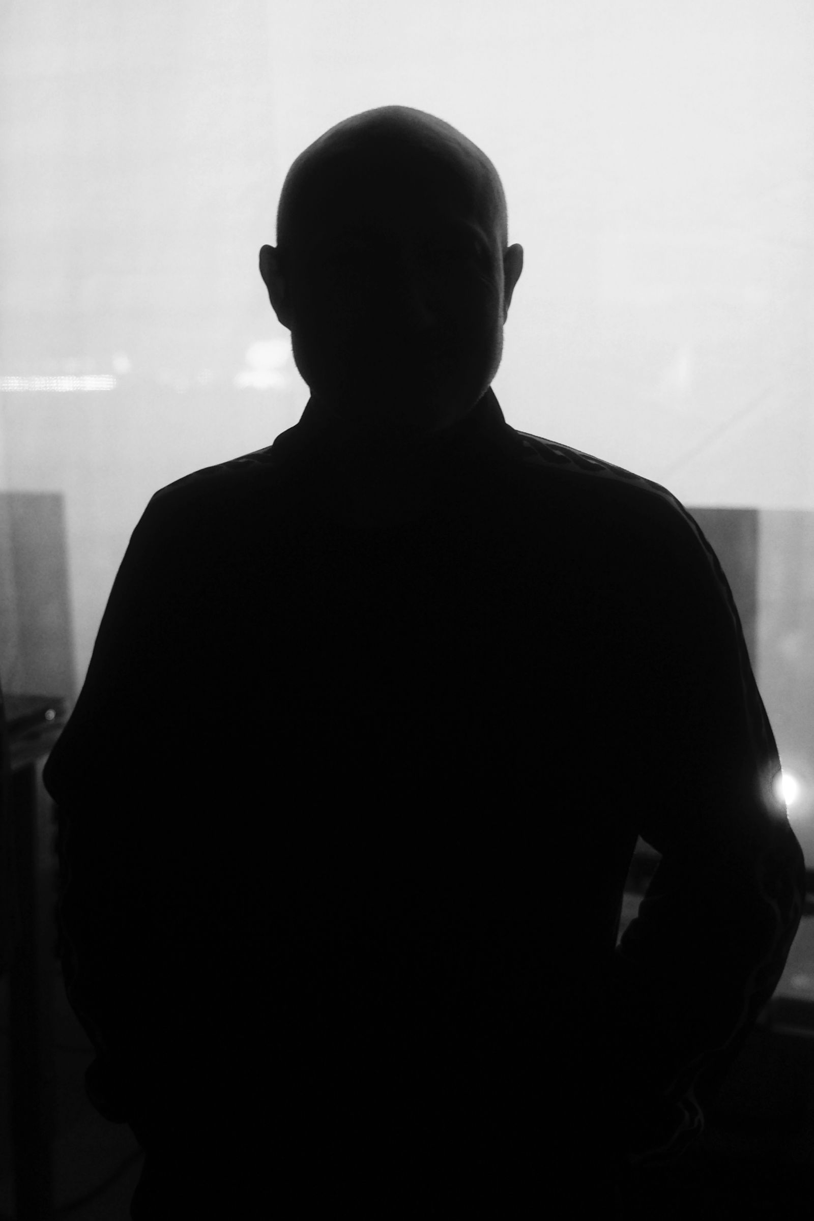 silhouette Porträt von Paul Kalkbrenner