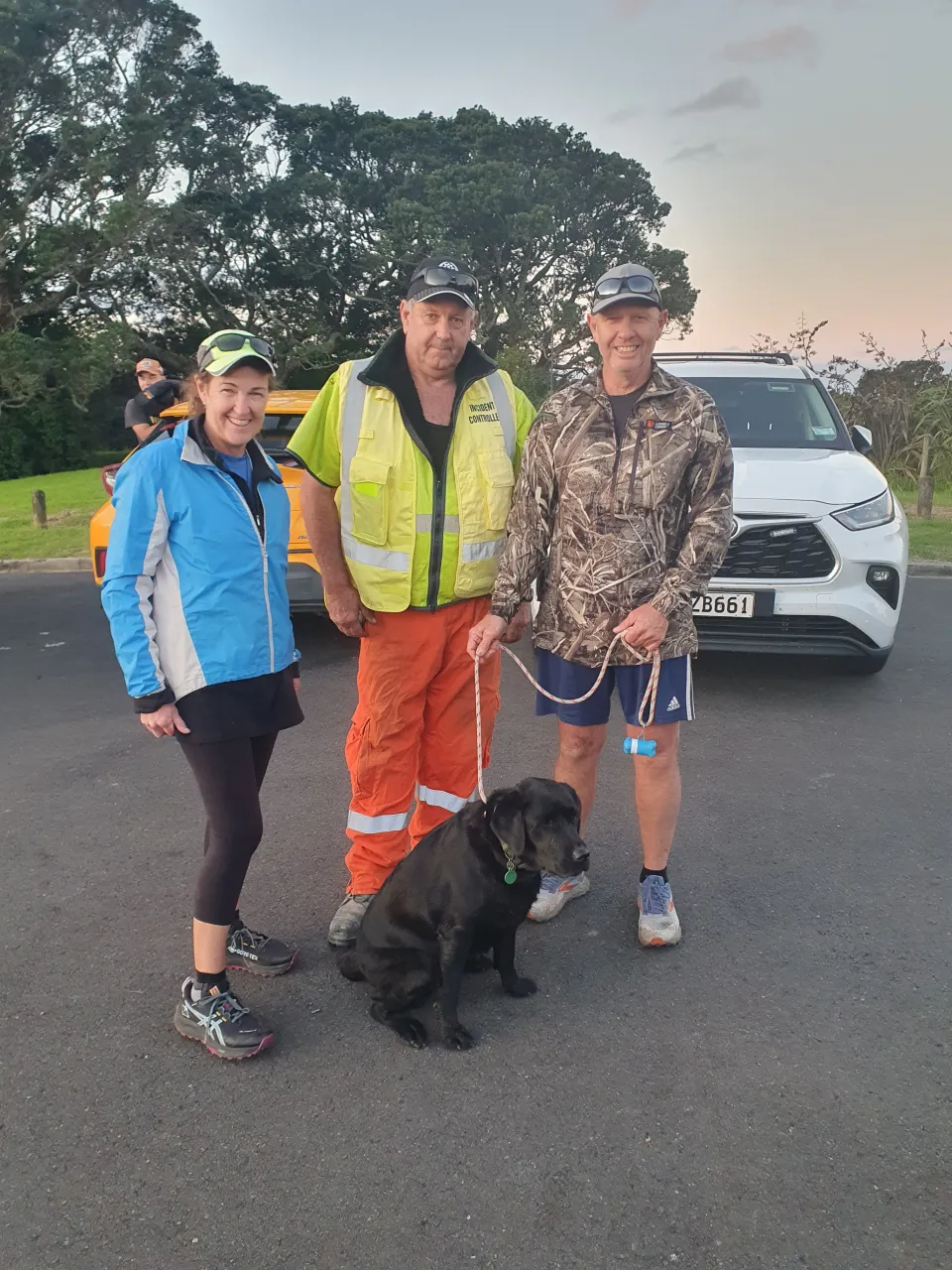 Dog Rescued After Spending the Day on a Cliff Face photo