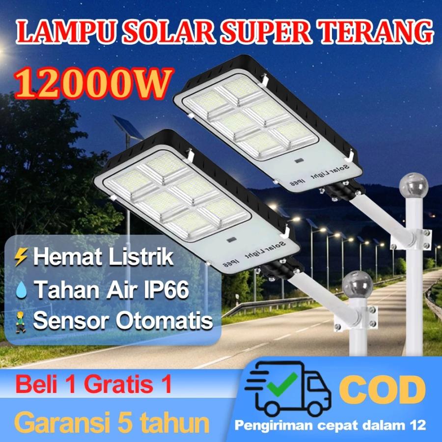 Novae 12000W Solar Powered Lamp Outdoor Solar Street Light Automatic On at Dark