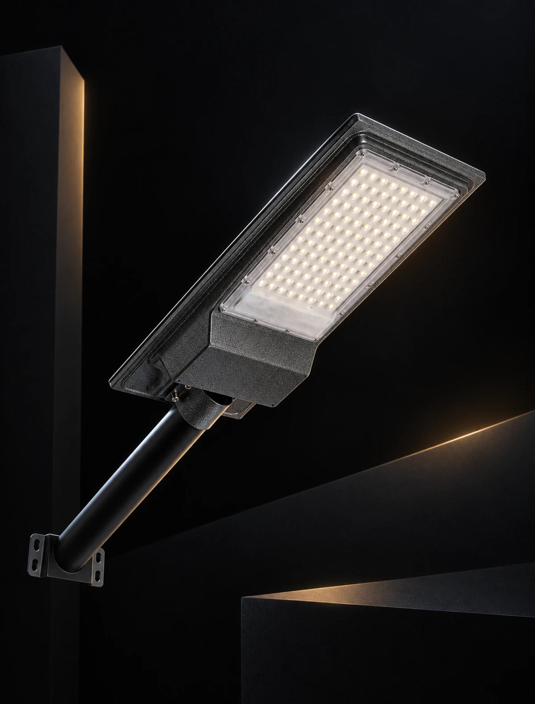 NOVAE solar street light inspected before the Indonesian rainy season