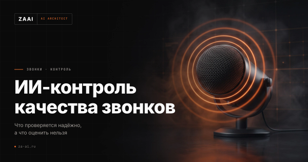 Микрофон в кругах расходящегося звука: ИИ-контроль качества телефонных разговоров