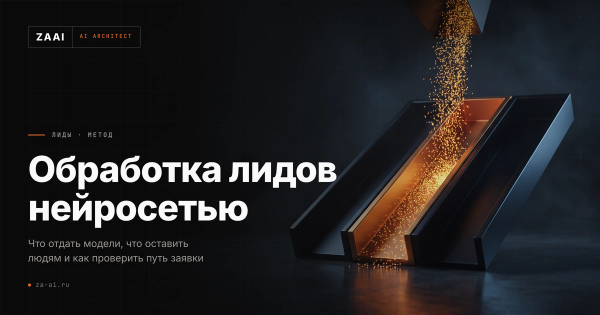 Поток искр, разделяемый жёлобом на три русла: как нейросеть разбирает входящие заявки