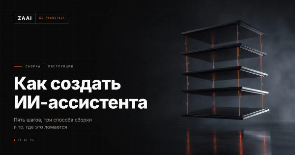 Пять плит в разнесённой сборке: пять шагов создания ИИ-ассистента