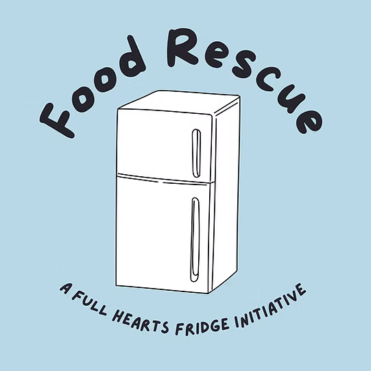 Volunteers unload rescued food donations