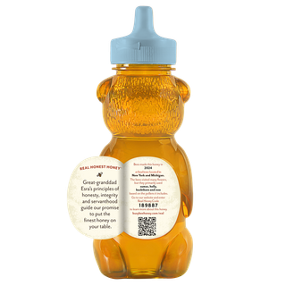 12 OZ RAW GREAT LAKES HONEY peel away