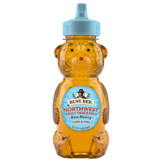 12 OZ RAW NORTHWEST HONEY front