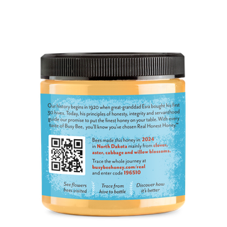 12 Oz Creamed Busy Bee Honey side
