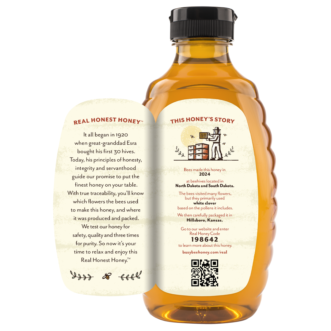 32 OZ RAW DAKOTA CLOVER HONEY 32 OZ RAW DAKOTA CLOVER HONEY