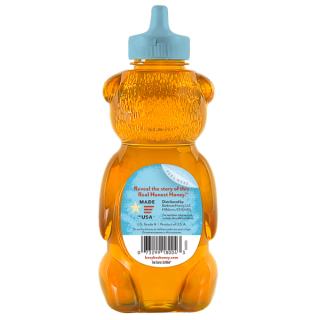 24 OZ RAW USA HONEY bottle back