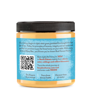 12 Oz Creamed Busy Bee Honey side