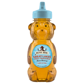 12 OZ RAW GREAT LAKES HONEY front