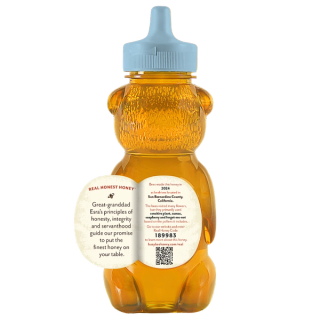 12 OZ RAW CALIFORNIA HONEY peel away