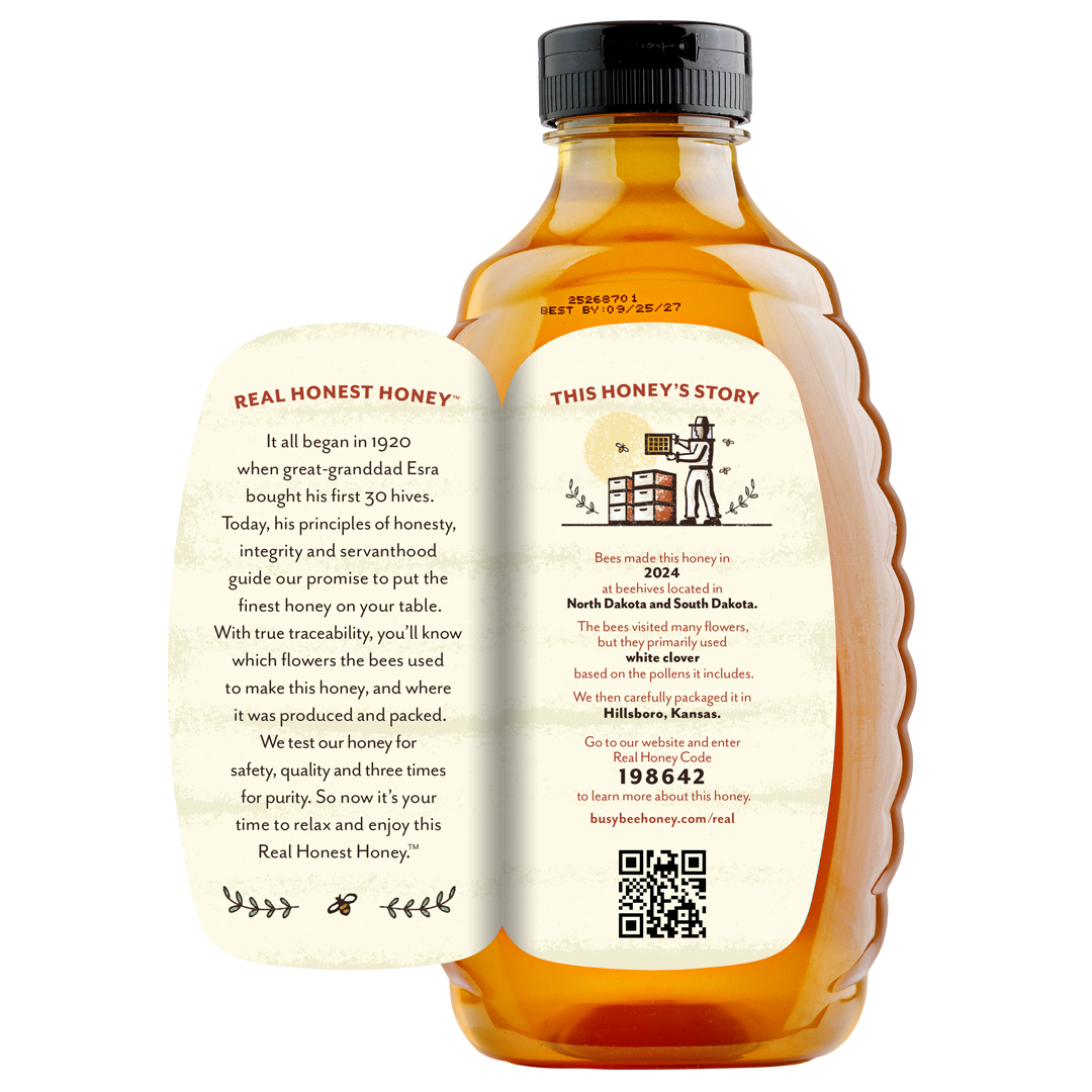 32 OZ RAW DAKOTA CLOVER HONEY