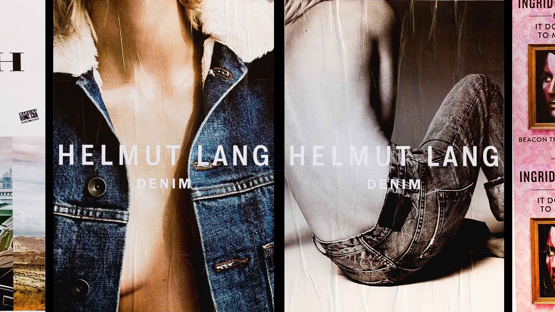 helmut lang カタログ　美術 Helmut Lang Denim Campaign | Matte Projects