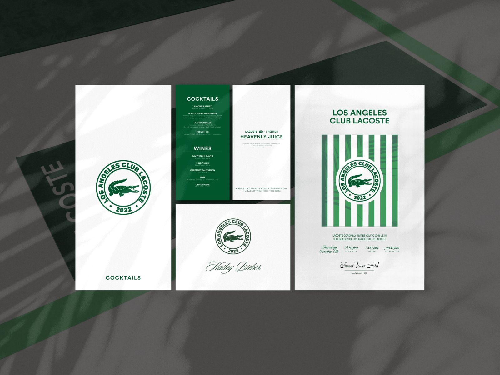 print design for Lacoste LA club