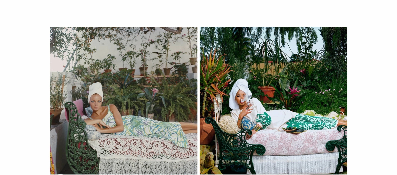 Monogram Ad Campaign: The good life redefined based on Slim Aaron's Classic Paintings