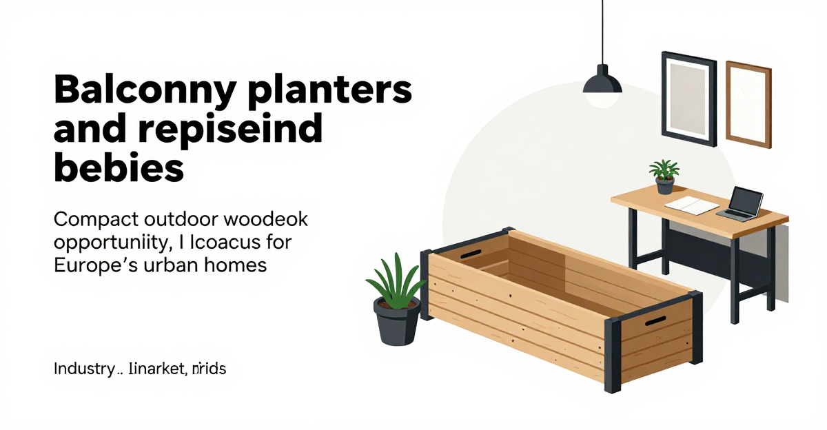 Balcony planters and raised beds: Compact outdoor woodworking opportunity for Europe’s urban homes — industry news illustration