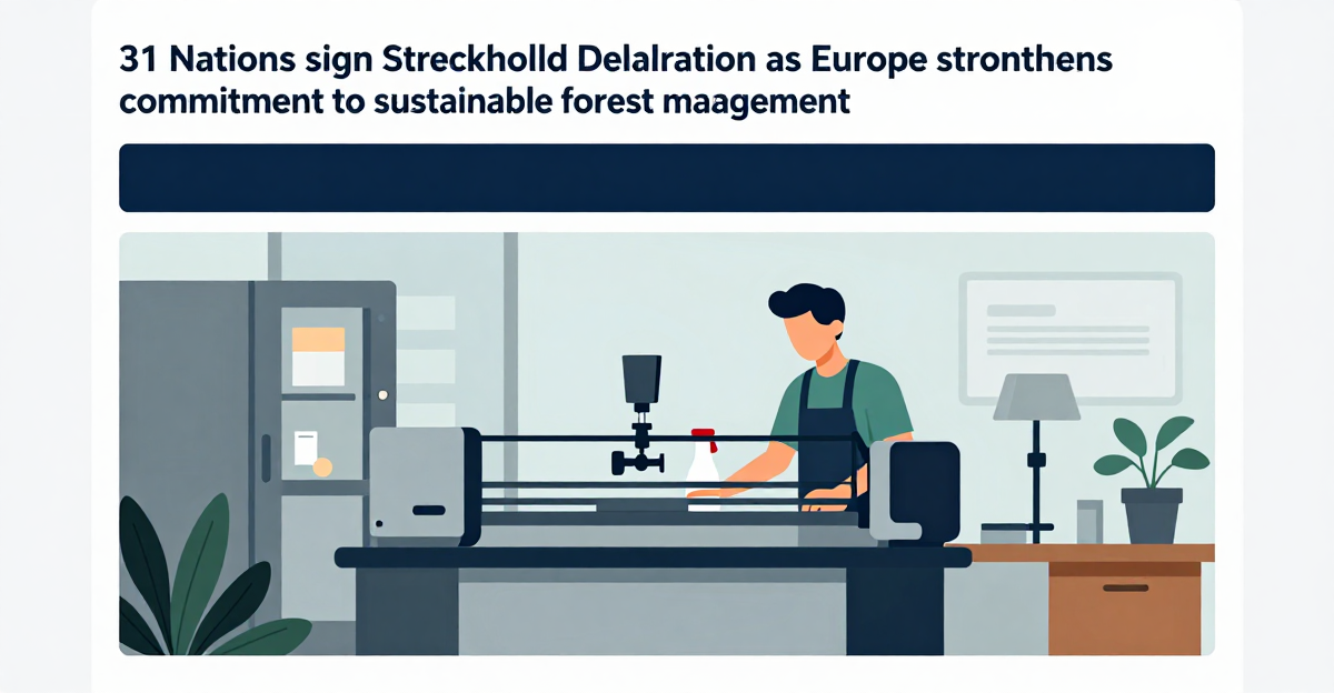 31 Nations sign Stockholm Declaration as Europe strengthens commitment to sustainable forest management — industry news illustration