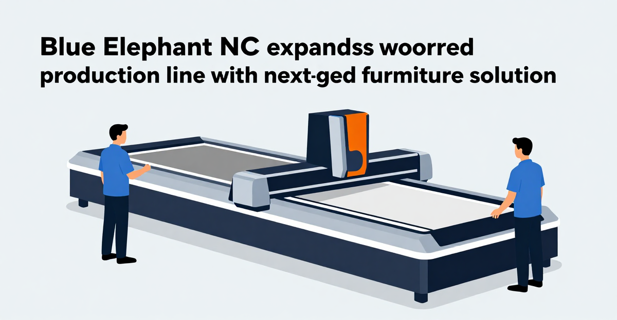 Blue Elephant CNC expands woodworking production line with next-gen furniture CNC solution — industry news illustration