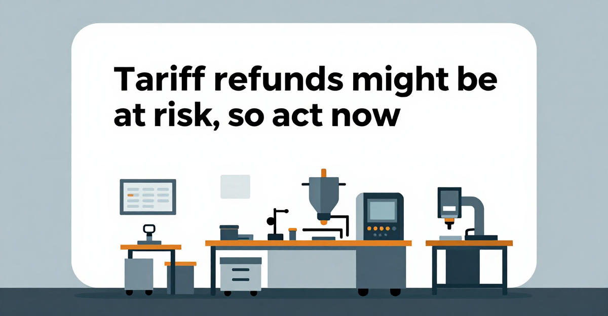 Tariff refunds might be at risk, so act now โ industry news illustration