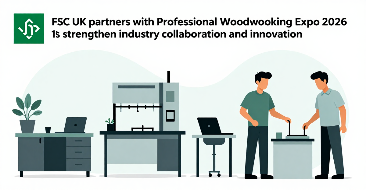 FSC UK partners with Professional Woodworking Expo 2026 to strengthen industry collaboration and innovation — industry news illustration