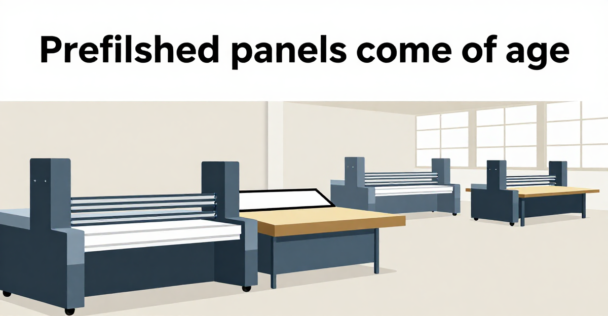 Prefinished panels come of age — industry news illustration