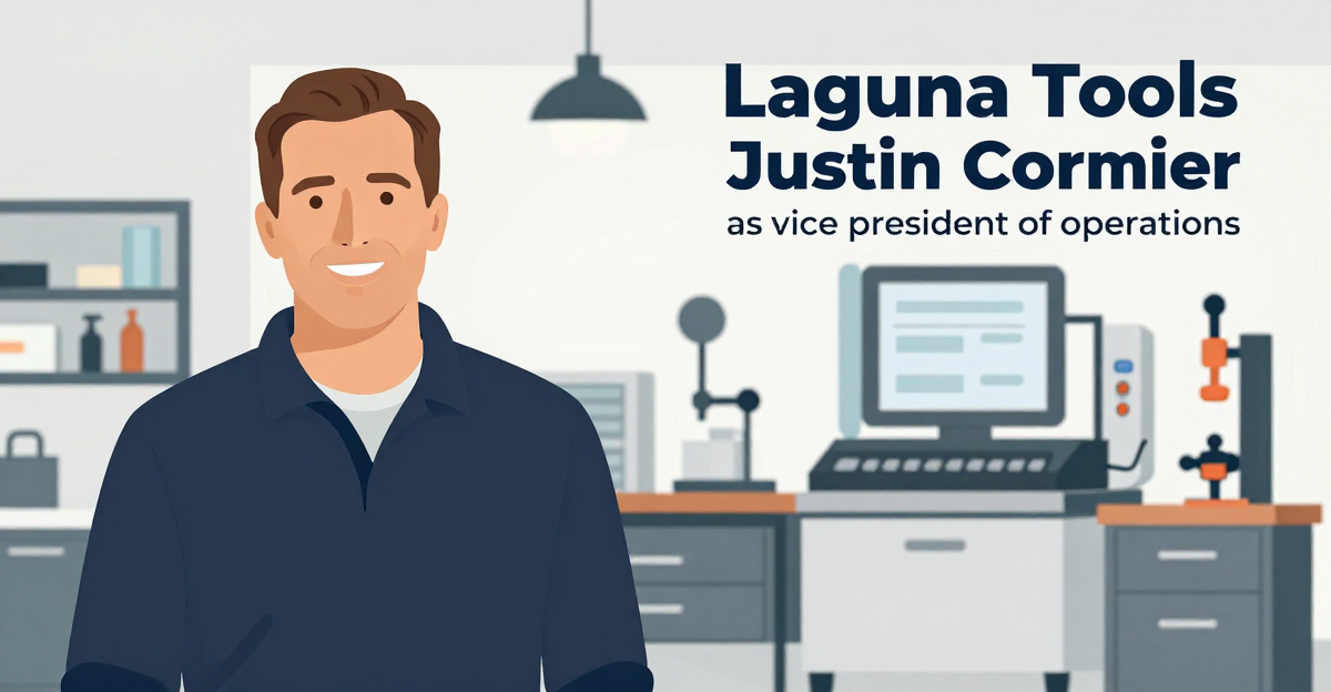 Laguna Tools names Justin Cormier as vice president of operations — industry news illustration