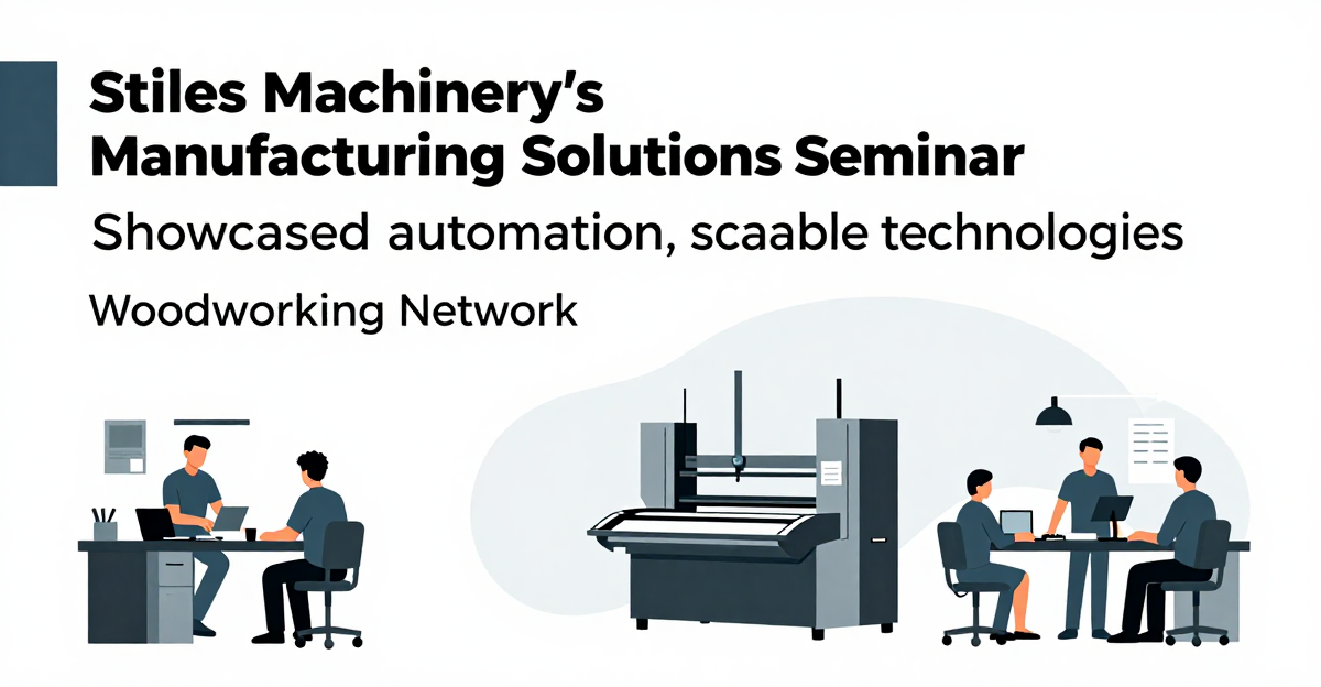 Stiles Machinery’s Manufacturing Solutions Seminar showcased automation, scalable technologies - Woodworking Network — industry news illustration
