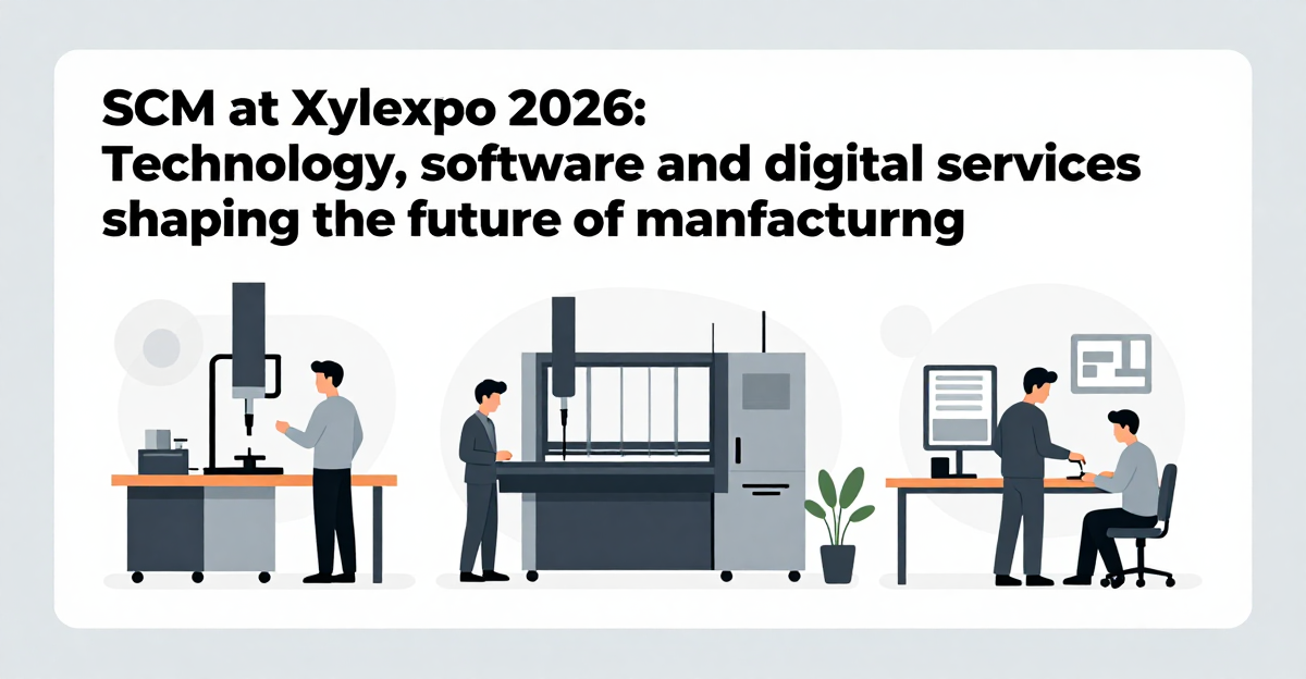 SCM at Xylexpo 2026: Technology, software and digital services shaping the future of manufacturing — industry news illustration