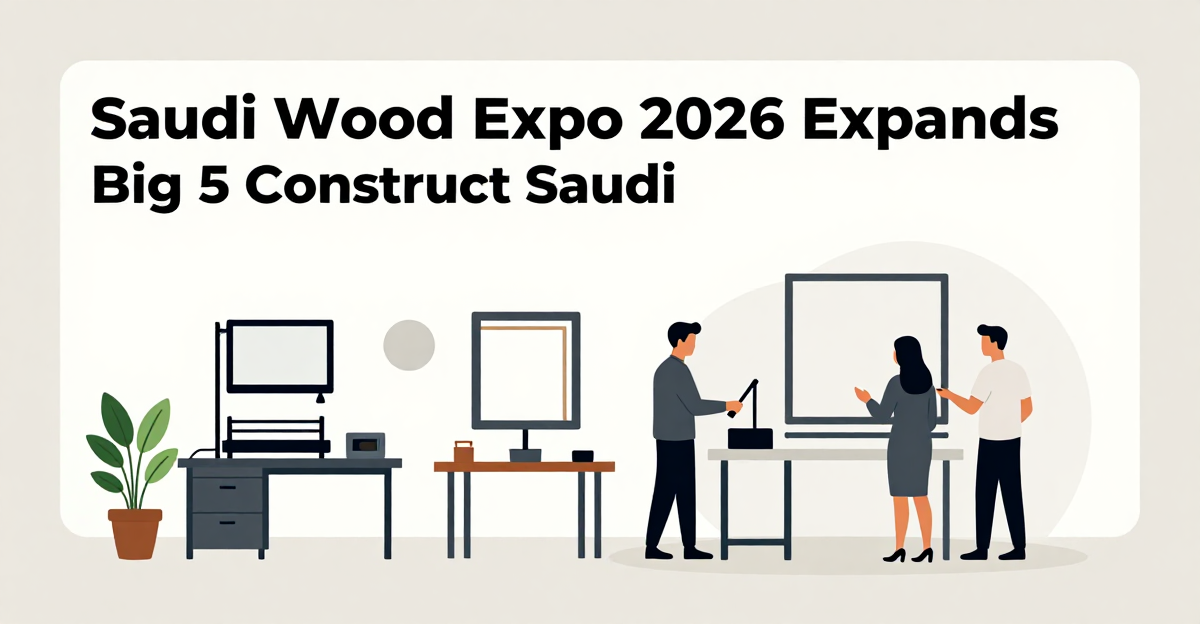 Saudi Wood Expo 2026 expands with Big 5 Construct Saudi — industry news illustration