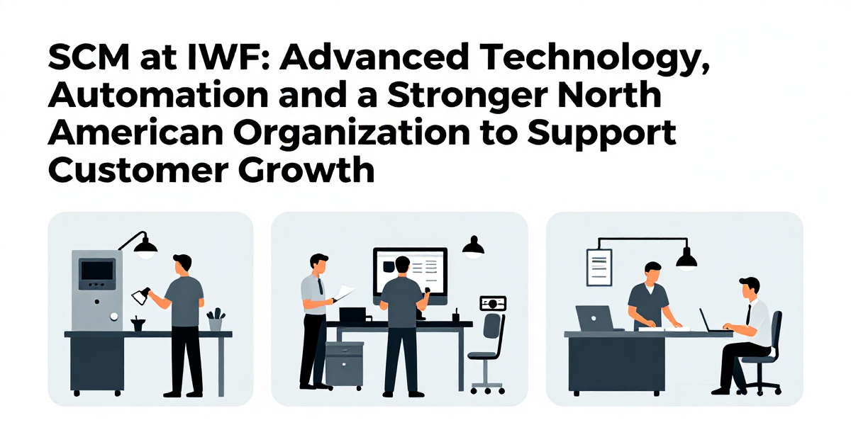 SCM at IWF: Advanced Technology, Automation and a Stronger North American Organization to Support Customer Growth — industry news illustration