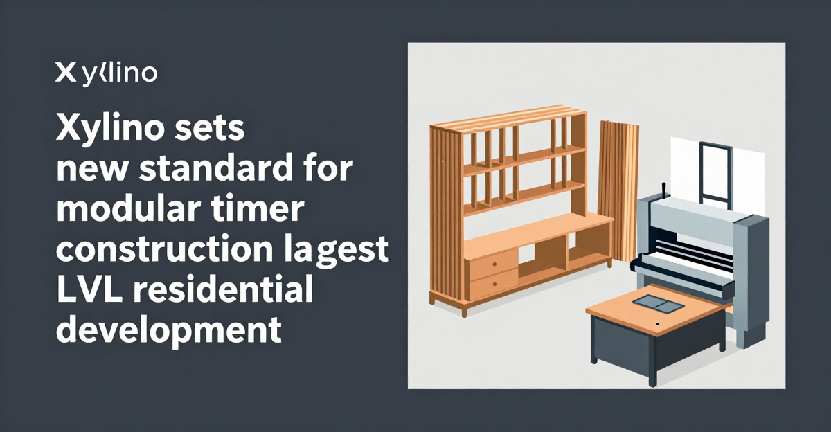 Xylino sets new standard for modular timber construction with Netherlands’ largest LVL residential development — industry news illustration