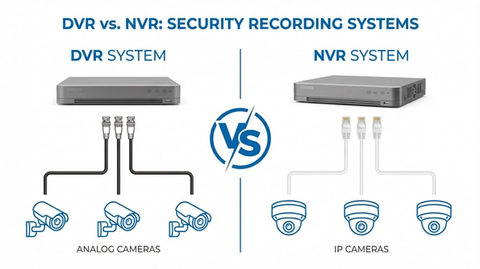 الفرق بين DVR و NVR: دليلك الشامل لاختيار نظام التسجيل المناسب