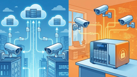 دليل التخزين السحابي vs المحلي لتسجيلات المراقبة