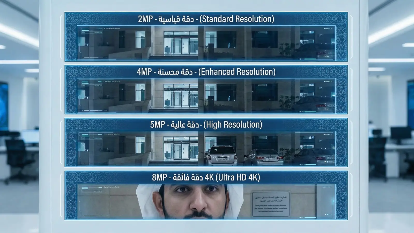 دليل دقة الكاميرات (2MP, 4MP, 5MP, 8MP) - ماذا تعني الأرقام؟