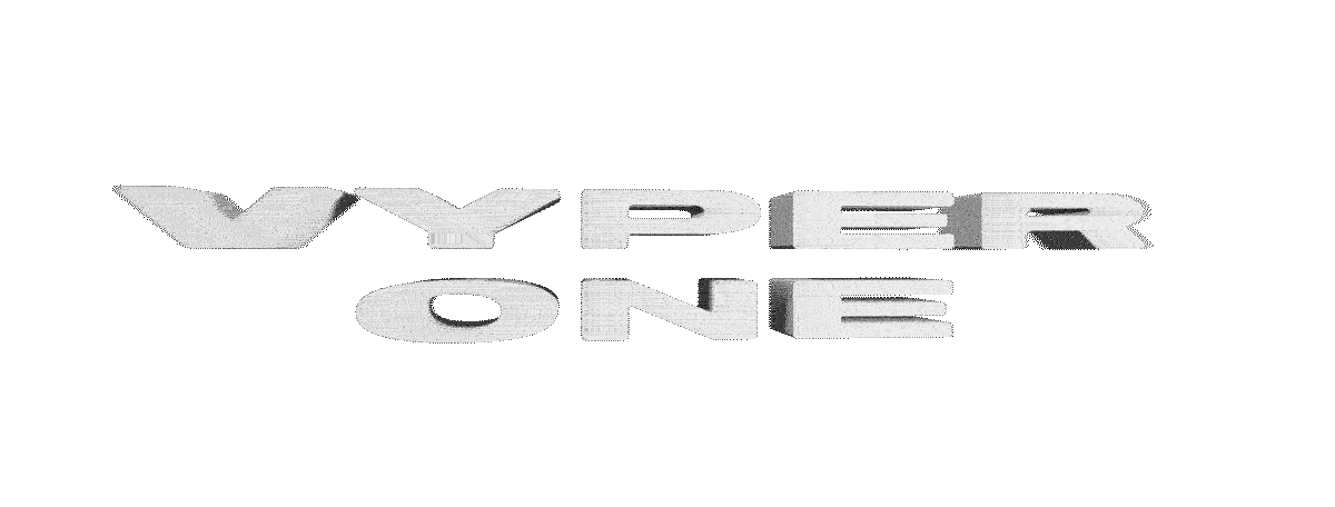 vyper one logo block text
