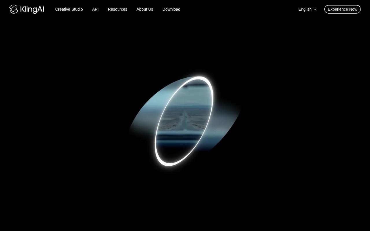 Screenshot of the Kling 1.6 website