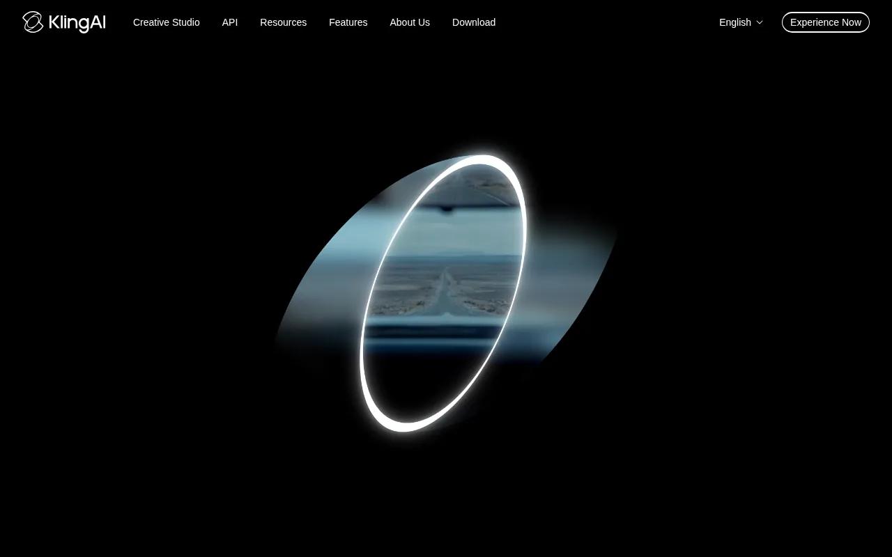 Screenshot of the Kling 2.0 website