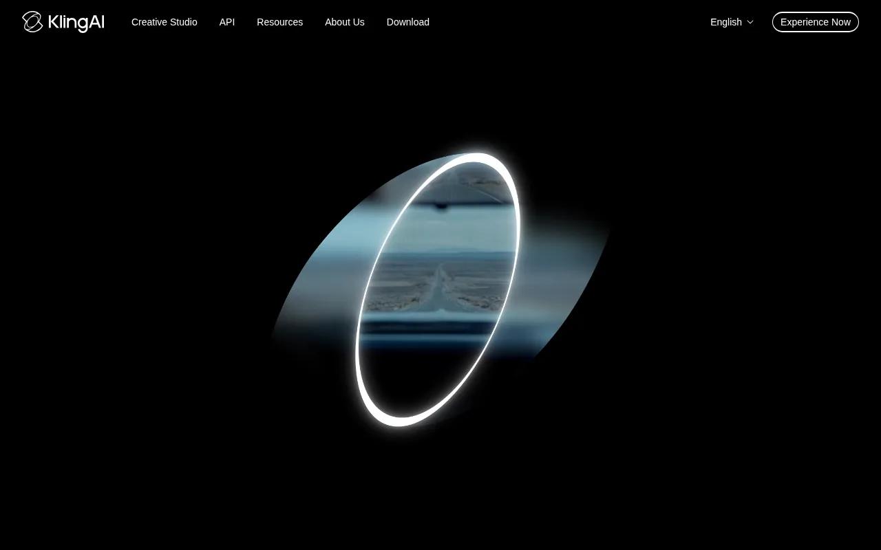 Screenshot of the Kling 1.6 website