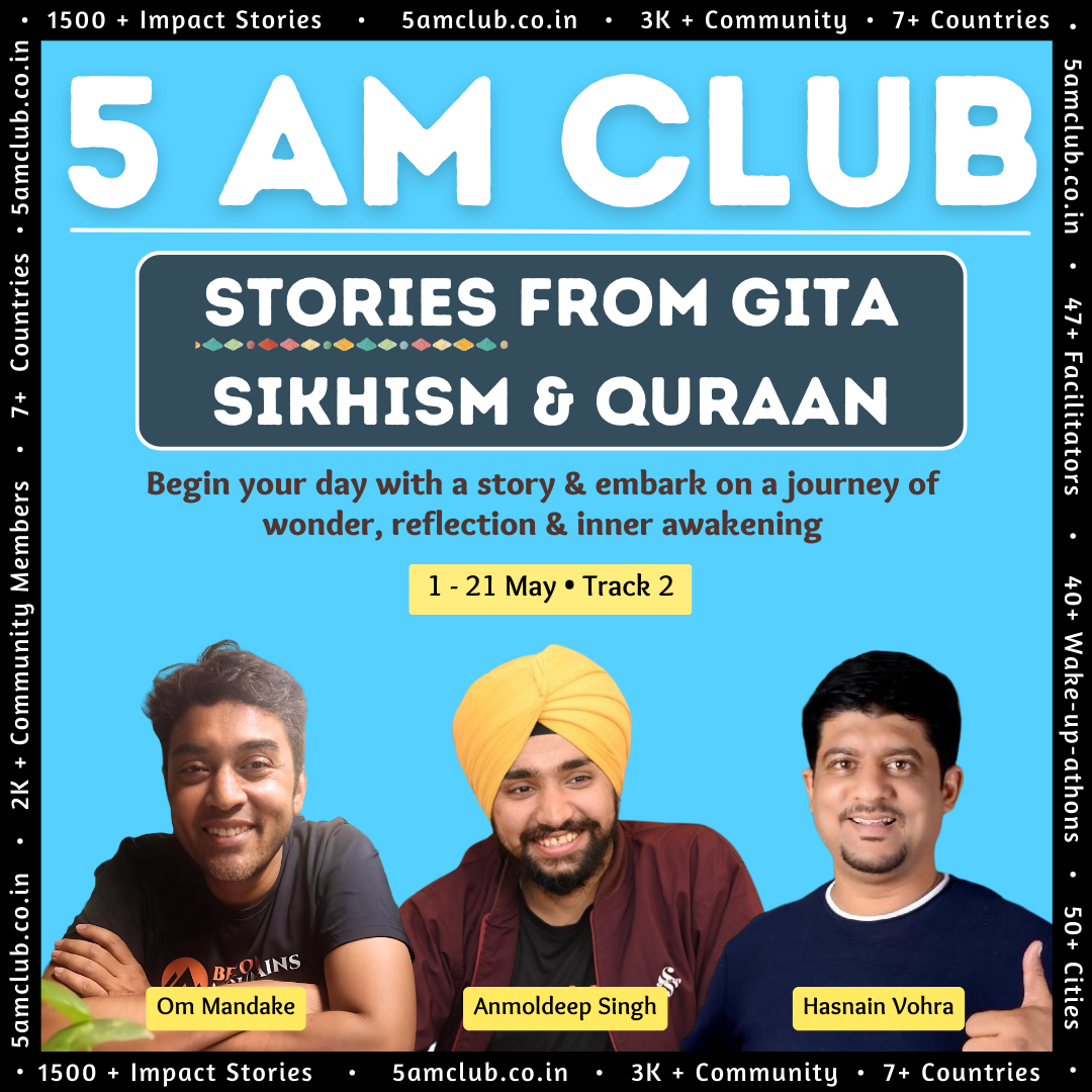 Stories from gita, sikhism and quraan
