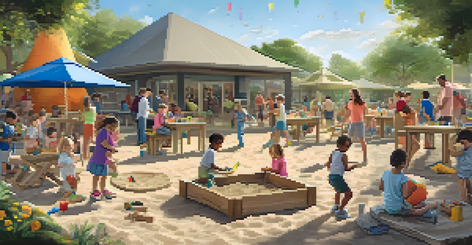 Children digging for fossils and playing in the Discovery Room at Kidspace Museum, surrounded by colorful educational displays.