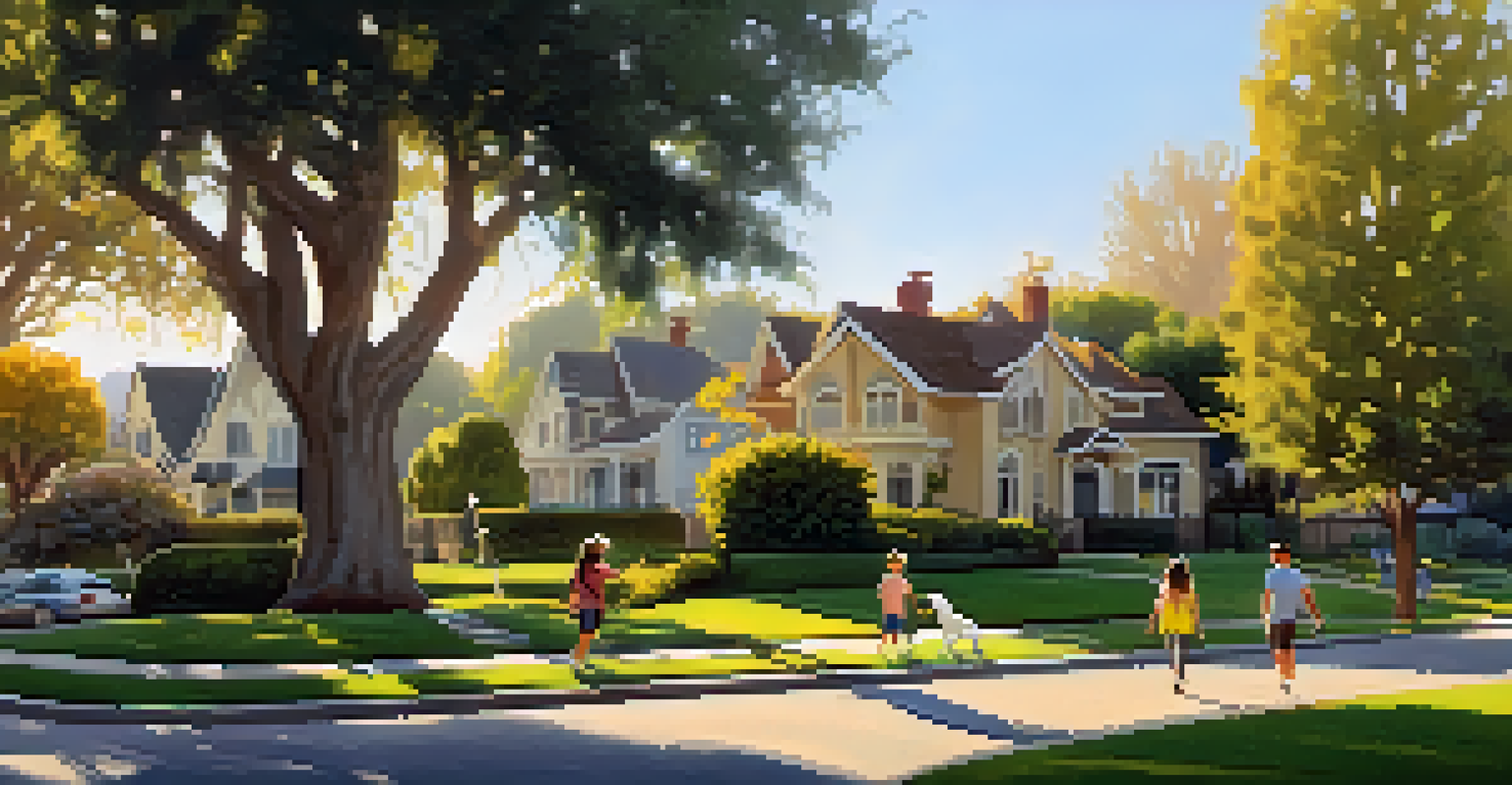 A peaceful residential neighborhood in San Rafael, Pasadena with spacious homes and a park.
